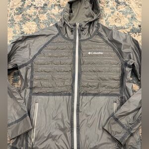 Columbia Men’s Gray Hooded Reversible Jacket